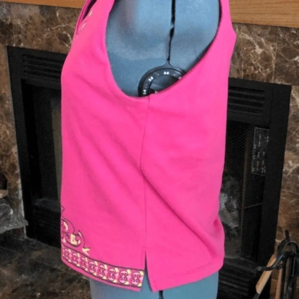 Y2K Vintage no boundaries  hot‎ pink tank top NWT